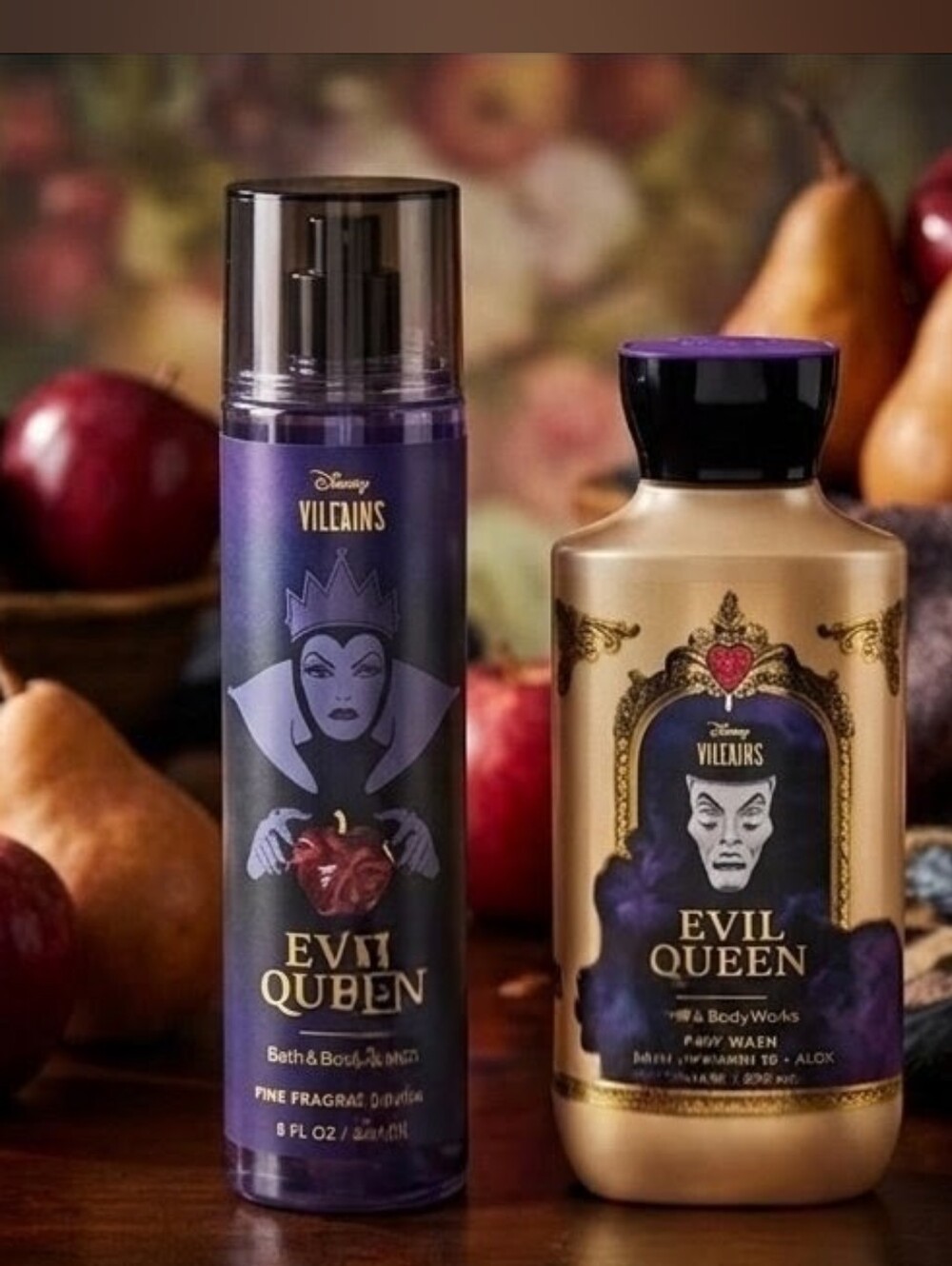 Disney Evil Queen Bath & Body Works Misy & Body Wash Set New Sealed In Package